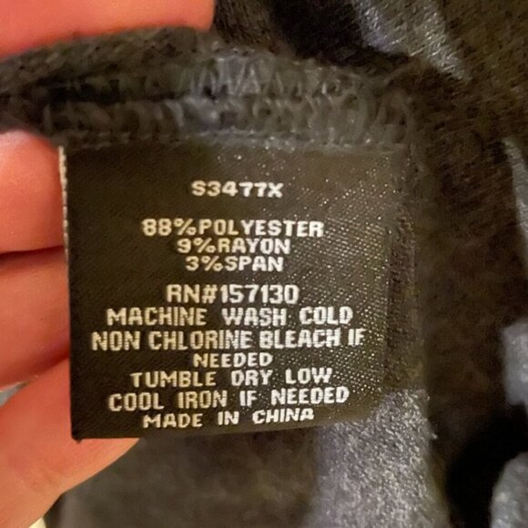 Heather Gray Open Cardigan, Eight 18, 3X - Picture 3 of 5